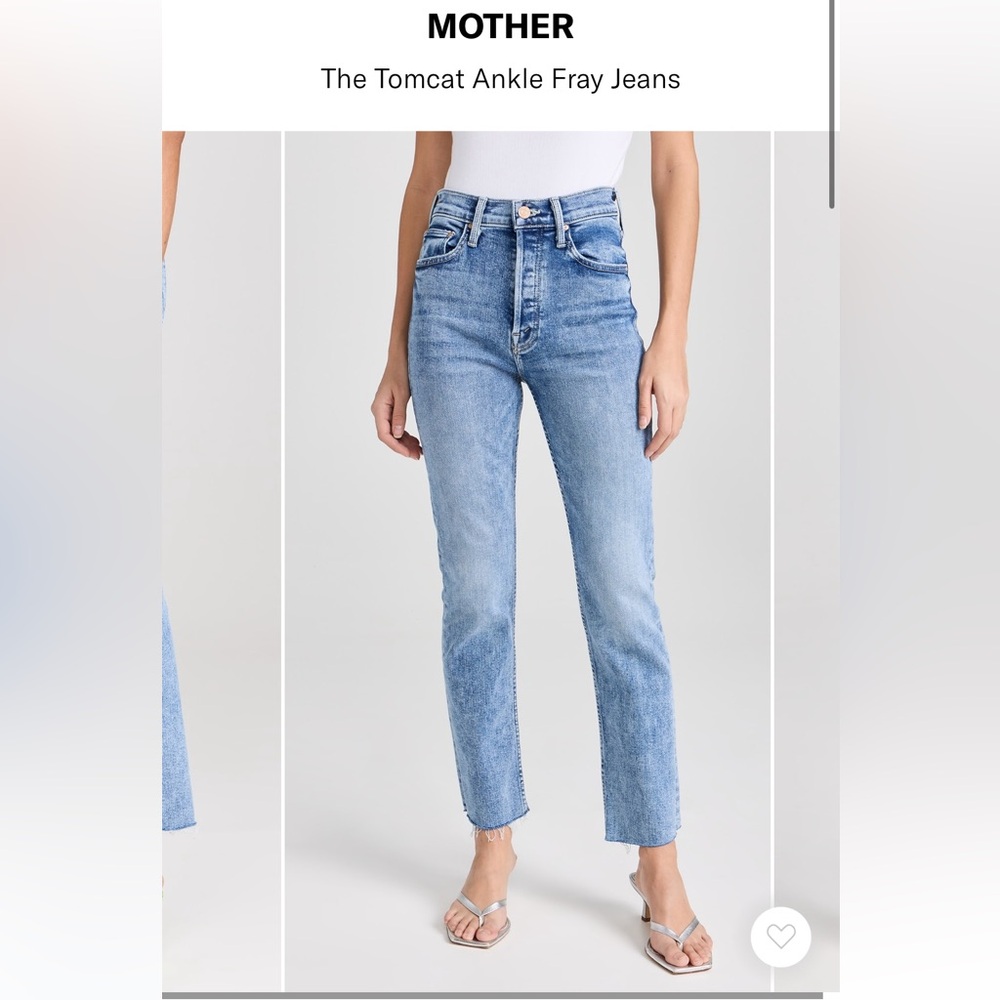 Mother denim tomcat ankle jean size 25